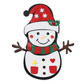 Montessori Snowman variant of the felt Montessori Christmas tree