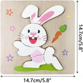 Dimensions of the Montessori Easter Wooden Puzzles.