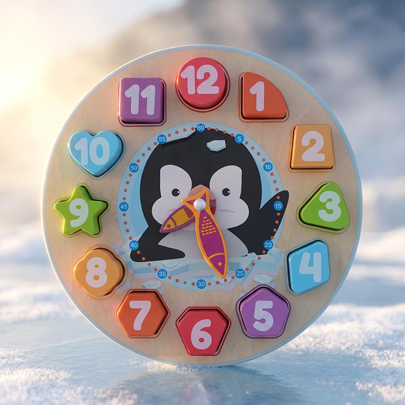 Montessori Penguin's Clock