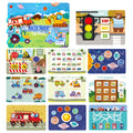 Montessori Sticker Busy Book, Traffic version. 
