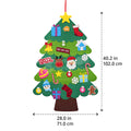 Dimensions of the Montessori Christmas Tree. 