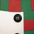 Black button on the felt Montessori Snowman.