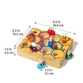 Dimensions of the Montessori Bee Box a toy for toddlers.