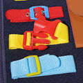 Montessori Busy Board colorful buckles designed to help kids develop fine motor skills