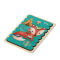 Fox double-sided puzzle designed to help toddlers develop sorting and matching abilities.
