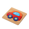 Montessori Happy Puzzle shaped like a red car.
