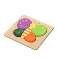 Colorful butterfly variant of the Montessori Happy Puzzles (6 Pack) set by Montessori Generation.