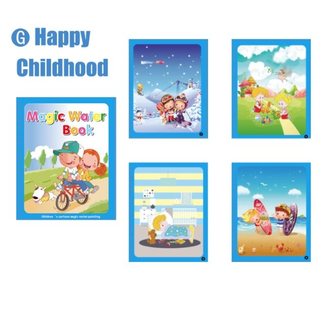Chok Magic Water Coloring Book for Kids Toddlers Water Magic Books Water  Painting Books Magic Painting Books Set Activity Books with Pen Reusable  Animal Colouring Book for Children Girls Boys 