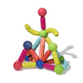 Colorful magnetic sticks of the Montessori Magnetic Set.