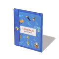 A blue variant of Magnetic Tangram Book made by Montessori Generation.