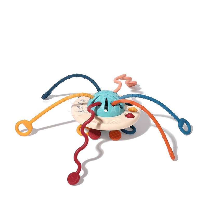 Montessori Silicone Pulling Toy for babies and infants.