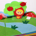 Closeup of Little red riding hood in the Montessori Story Book.