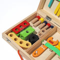 Montessori Wooden ToolBox on a white background designed to help children develop problem solving skills.